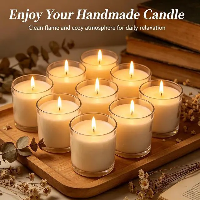 Alt view image 5 of 7 - 100 Piece Pre-Waxed Cotton Wick, 6 Inch with Tabs for DIY Candle Making | Low Smoke, Natural Cotton Core,Candle Wicks for Candle Making