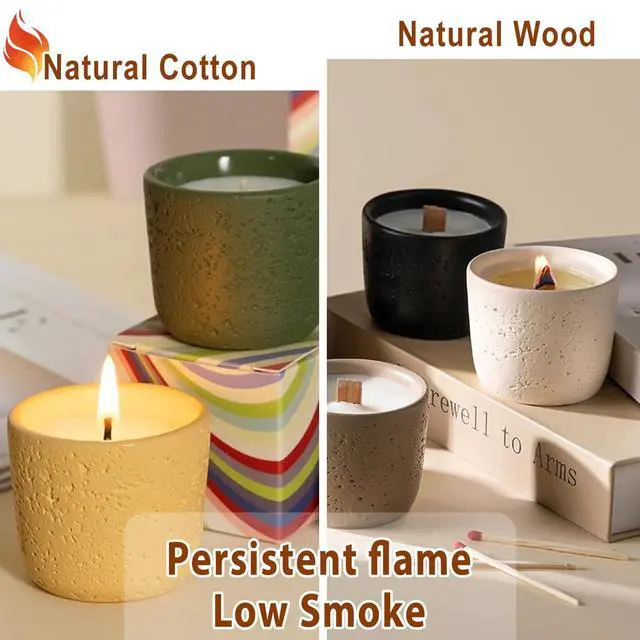 Alt view image 4 of 7 - 130 Pcs Candle Wicks for Candle Making Kit: 100 Cotton & 30 Wood Wicks with Complete Tool Set (Wick Holders, Wick Stickers, Candle Tabs, Tweezers, Pen), for Soy Beeswax DIY Candles