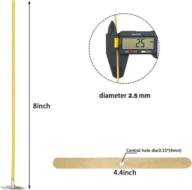 Alt view image 4 of 7 - Candle Wicks 100 PCS 8 inch Hemp Candle Wicks 2.5mm Organic Beeswax Candle Wicks for Candle Making Candle Wick for Butter Candle Hemp Candle Wick