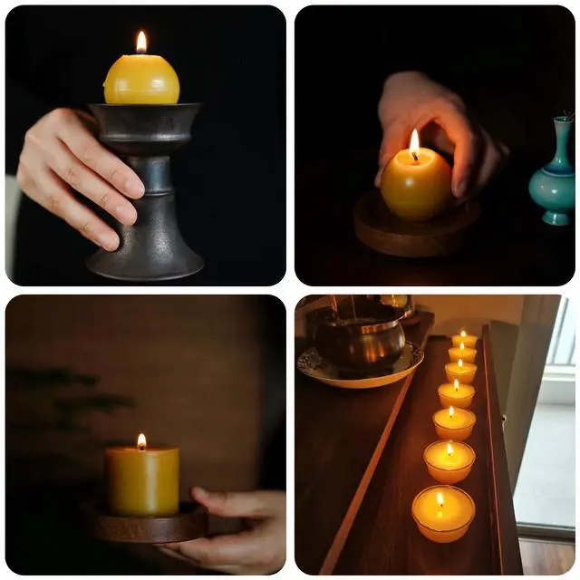 Alt view image 7 of 7 - Candle Wicks 100 PCS 8 inch Hemp Candle Wicks 2.5mm Organic Beeswax Candle Wicks for Candle Making Candle Wick for Butter Candle Hemp Candle Wick