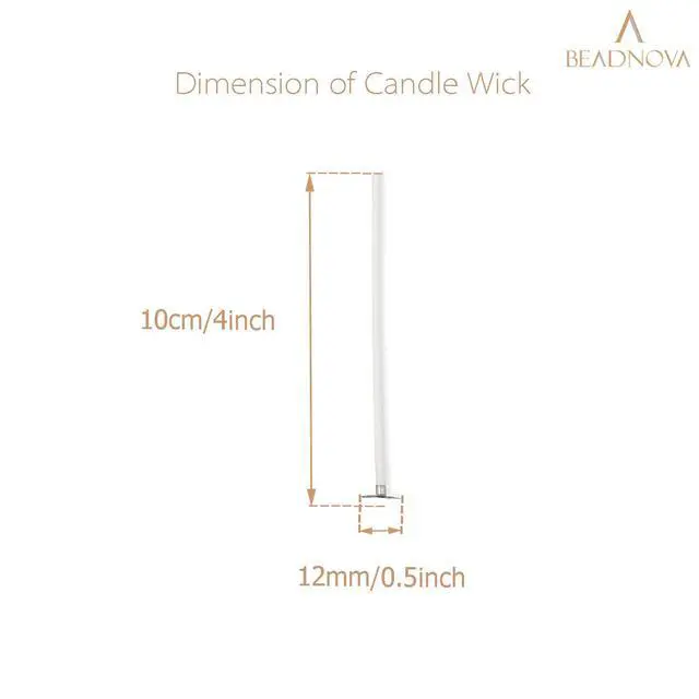 Alt view image 2 of 5 - Candle Cotton Wicks 4 Inch 150pcs Short Candle Making Wicks for Making DIY
