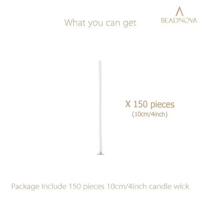 Alt view image 3 of 5 - Candle Cotton Wicks 4 Inch 150pcs Short Candle Making Wicks for Making DIY
