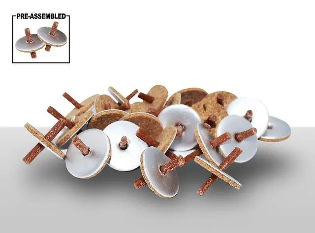 Alt view image 3 of 6 - Pre-Assembled Round Floating Wicks - 50 Count - Cotton Wicks and Cork Disc Holders for Oil Cups
