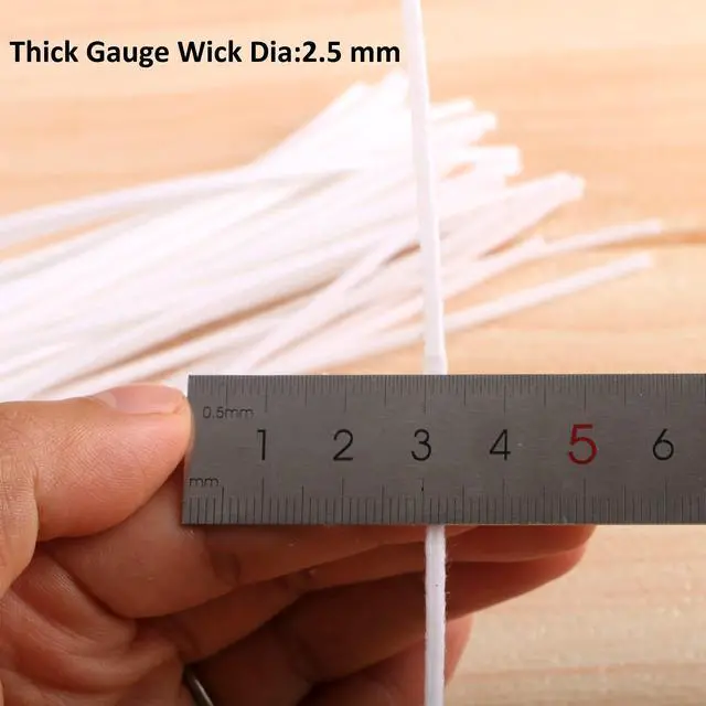 Alt view image 5 of 7 - 100 Piece 10 inch Pre-Waxed Candle Wicks for Candle Making