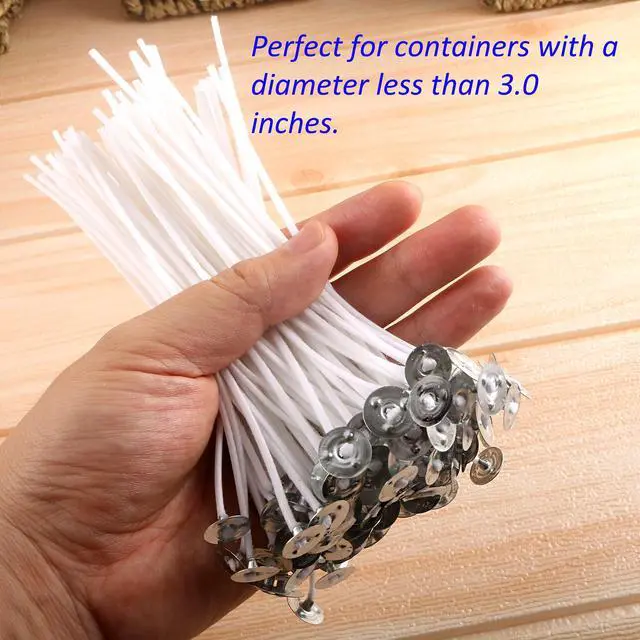 Alt view image 6 of 7 - 100 Piece 10 inch Pre-Waxed Candle Wicks for Candle Making