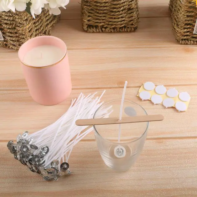 Alt view image 7 of 7 - 100 Piece 10 inch Pre-Waxed Candle Wicks for Candle Making