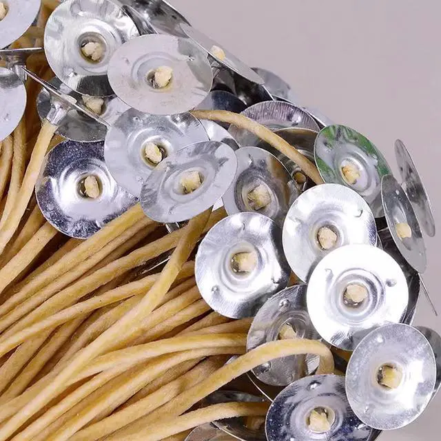 Alt view image 5 of 7 - 100pcs/6in Beeswax Candle Wicks - Hemp Wick, Slow Burning, Pre-Waxed, 2mm Diameter