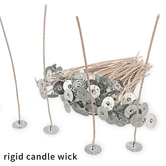 Alt view image 6 of 7 - CD Series Wicks for Soy Candles - 100pcs CD 22 6" Pretabbed Cotton & Paper Wicks for Candle Making