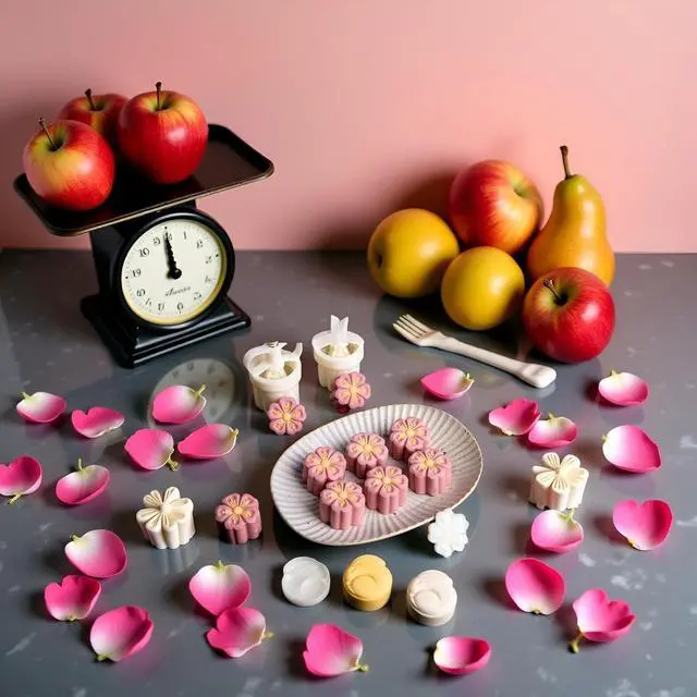 Alt view image 4 of 7 - White Mold with 6 Petals 30g Mooncake Mould Hand Press Cookie Stamps, Cherry Blossom Flower Stamps, Mid-Autumn Festival Pastry Tool Pie Making, Cookie Stamps Baking Tools and Accessories
