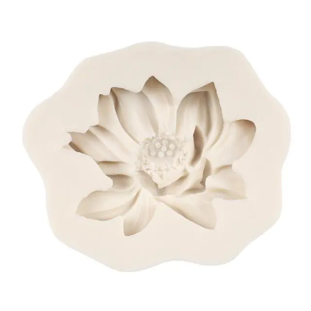 Alt view image 4 of 7 - Rose Flower Silicone Mold Sunflower Peony Fondant Molds Set of 4 | Lotus Flower Silicone Mold Wedding Birthday Party Cake Decoration Chocolate Candy Cupcake Topper Gum Paste Polymer Clay