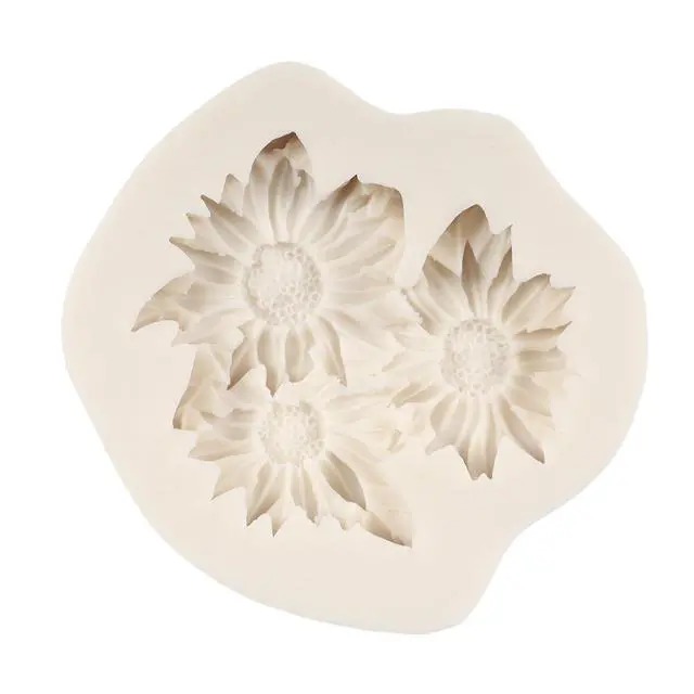 Alt view image 5 of 7 - Rose Flower Silicone Mold Sunflower Peony Fondant Molds Set of 4 | Lotus Flower Silicone Mold Wedding Birthday Party Cake Decoration Chocolate Candy Cupcake Topper Gum Paste Polymer Clay