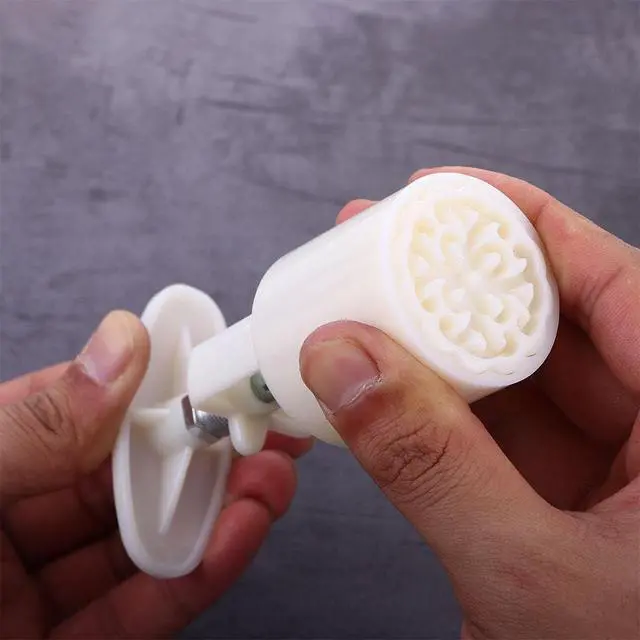 Alt view image 4 of 7 - Mooncake Molds 8Pcs/Set 3D Flowers Shape Moon Cake Mold Hand Press Cookie Stamp Moon Cake Decor Mold Cake Plungers Mold 25g Pastry DIY Baking Tool