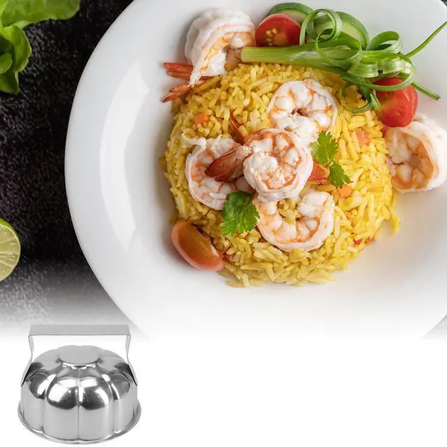 Alt view image 6 of 7 - Flower Rice Molds Cute Stainless Steel Press Mold for Omurice, Tamagoyaki, Omelette, Sushi & Egg Fried Rice Home Restaurant DIY Kitchen Dish Decoration Maker