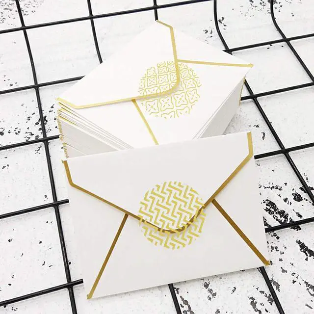 Alt view image 4 of 7 - 12 Sheets Decorative Gold Circle Envelope Seals Stickers Gift Boxes Sticker Party Favor Bags Sticker Label Stickers Holiday Birthday Party Wedding Baby Shower Decorations (108 Pieces)