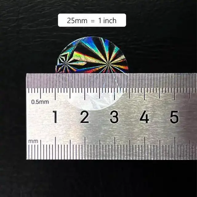 Alt view image 4 of 6 - 1 inch Transparent Seal Stickers. 1000 pcs Holographic Clear Sealing Stickers for Packaging, Envelopes, Gift Boxes