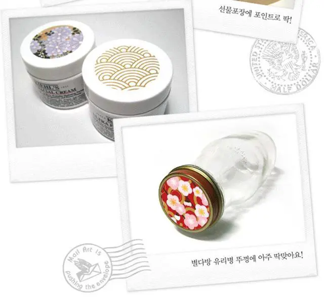Alt view image 7 of 7 - Japan Style Sealing Sticker,Round Japanese Traditional Pattern Self-Adhesive Universal Sealing Paster Gift Packing Decorative Labels Envelope Seals(10 Sheets,90pcs)