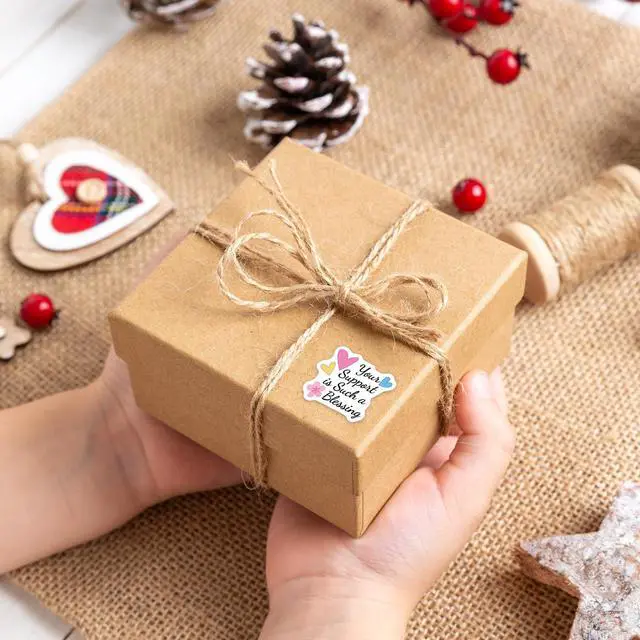 Alt view image 3 of 7 - 500Pcs Thank You Stickers for Small Business Online Retailers Small Shop | Stickers for Mail Envelopes Baking, Sealing Packaging Gift Wrap Stickers, Your Support Is Such A Blessing