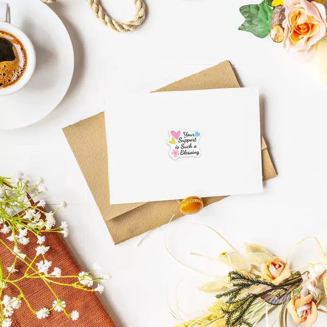 Alt view image 6 of 7 - 500Pcs Thank You Stickers for Small Business Online Retailers Small Shop | Stickers for Mail Envelopes Baking, Sealing Packaging Gift Wrap Stickers, Your Support Is Such A Blessing