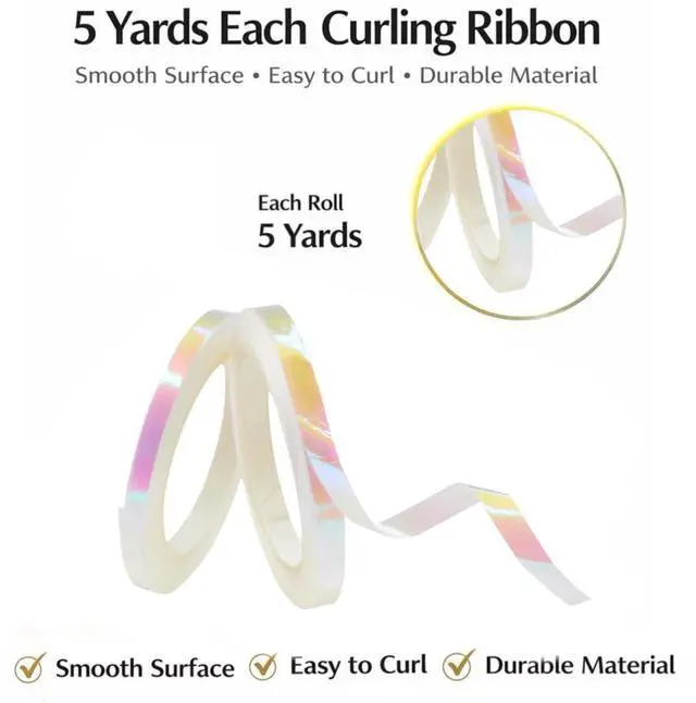 Alt view image 4 of 7 - Balloon Weights - 9 Pack with Curling Ribbon Lridescent 100g, Metallic Balloon Anchor Set for Helium Balloons, Heavy Duty Balloon Holders for Party Decorations Birthday Wedding Events