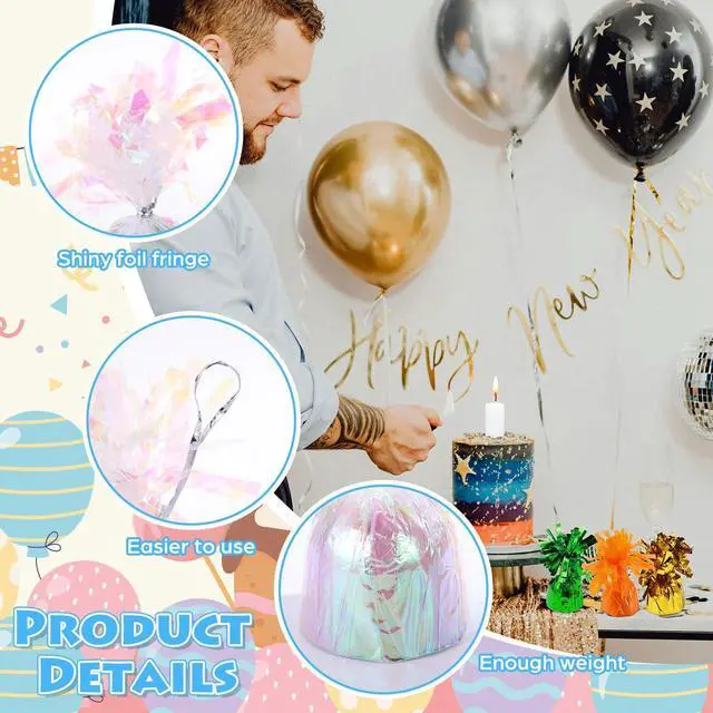Alt view image 3 of 7 - Balloon Weights Lime Green Metallic Anchor Balloon Holder for Helium Balloons Heavy Table Weights Graduation Party Christmas Wedding Celebration Decoration (Lime Green)