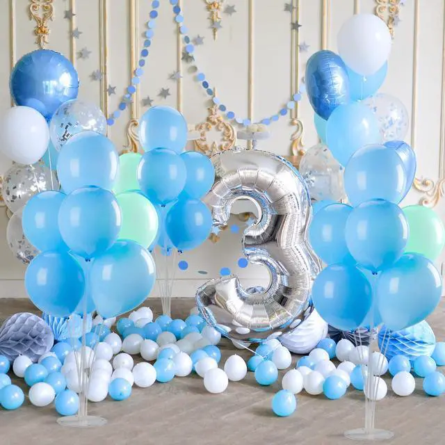 Alt view image 6 of 7 - 4 Sets Balloon Stand Kits, Balloon Sticks Holder with Base for Table Graduation Birthday Baby Shower Gender Reveal Party Decorations
