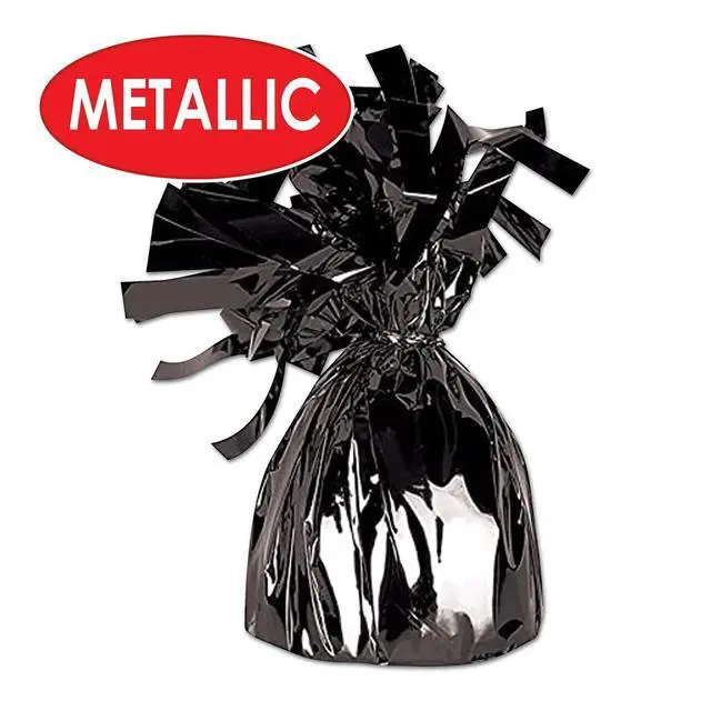 Alt view image 3 of 5 - 50804-BK Metallic Wrapped Balloon Weights. Contains 1 Metallic Balloon Weights.
