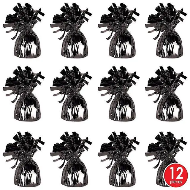 Alt view image 4 of 5 - 50804-BK Metallic Wrapped Balloon Weights. Contains 1 Metallic Balloon Weights.