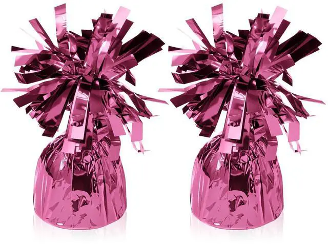 Main image of 2 Pcs Balloon Weights Pink Metallic Anchor Balloon Holder for Helium Balloons Heavy Table Weights Graduation Party Christmas Wedding Celebration Decoration (Pink)