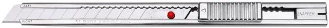 Alt view image 2 of 7 - PRO Auto-Lock Stainless Steel Utility Knife (A-1P) 9mm | Red Dot, 58-degree Stainless Steel 9mm Blade, 1 Cutter