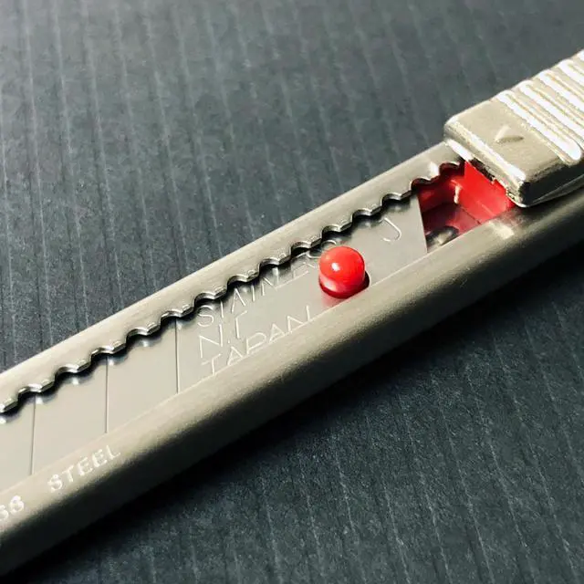 Alt view image 5 of 7 - PRO Auto-Lock Stainless Steel Utility Knife (A-1P) 9mm | Red Dot, 58-degree Stainless Steel 9mm Blade, 1 Cutter