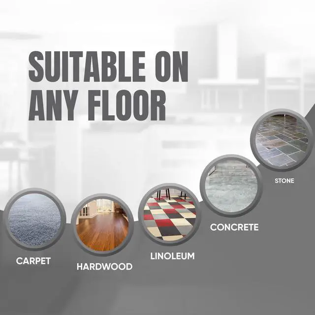 Alt view image 4 of 7 - Door Stoppers for Bottom of Door Premium Floor Rubber Door Stop Wedge Made in USA Heavy Duty Honeycomb Design for Carpet, Tile, Ideal for Home, School, Commercial, Black