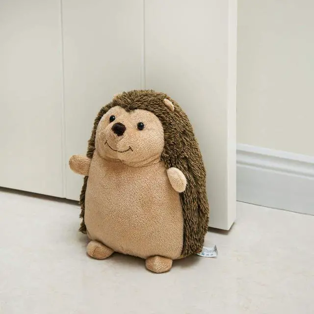 Alt view image 3 of 7 - Cute Door Stopper Decorative Door Stops for Home and Office, Hedgehog Weighted Interior Doorstop Fabric Stuffed Animal Door Stopper Floor Decorative