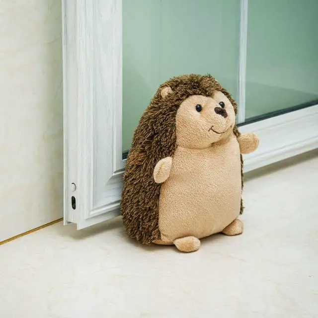 Alt view image 4 of 7 - Cute Door Stopper Decorative Door Stops for Home and Office, Hedgehog Weighted Interior Doorstop Fabric Stuffed Animal Door Stopper Floor Decorative