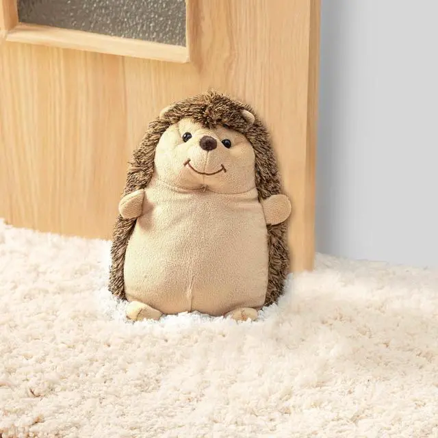 Alt view image 5 of 7 - Cute Door Stopper Decorative Door Stops for Home and Office, Hedgehog Weighted Interior Doorstop Fabric Stuffed Animal Door Stopper Floor Decorative