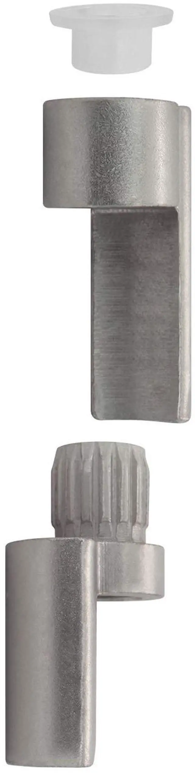 Alt view image 3 of 5 - Door Saver 3 III Hinge Pin Stop for Residential Doors Fits All 3"" to 4-1/2"" Hinges (Satin Nickel)