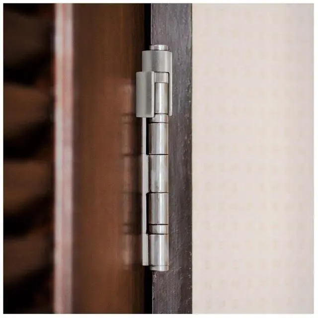 Alt view image 5 of 5 - Door Saver 3 III Hinge Pin Stop for Residential Doors Fits All 3"" to 4-1/2"" Hinges (Satin Nickel)