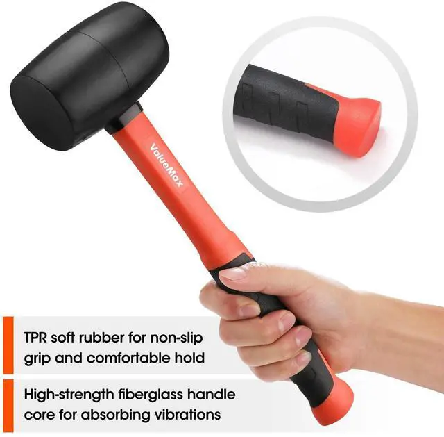 Alt view image 4 of 7 - 2PCS Rubber Mallet Set