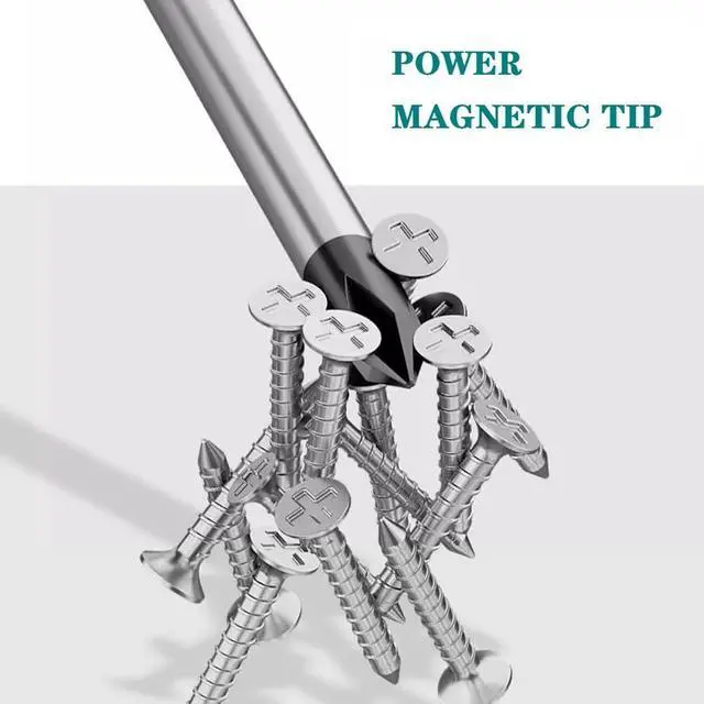 Alt view image 3 of 7 - 2-Piece 8" Long PH2 Phillips Screwdriver Set, Long & Short Magnetic Screwdriver Set