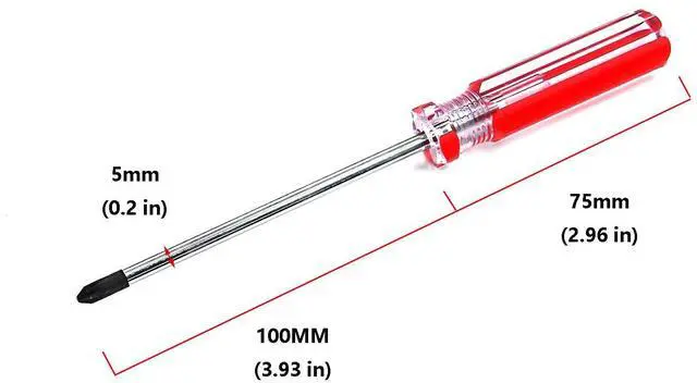 Alt view image 4 of 6 - Magnetic Screwdriver Set 2 PCS, 5mm Phillips and Flat Head Tips | With 4 Inch Steel Shaft for Repair Home Improvement Craft