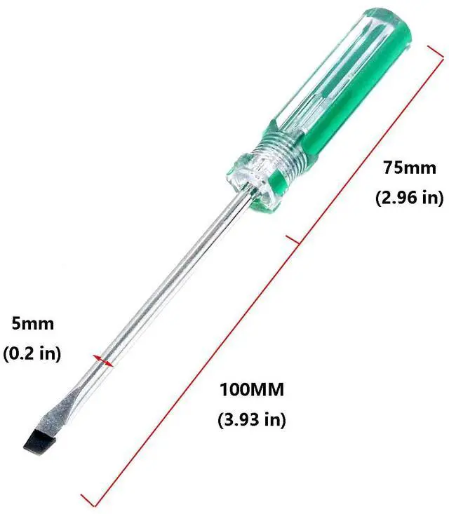 Alt view image 3 of 6 - Magnetic Screwdriver Set 2 PCS, 5mm Phillips and Flat Head Tips | With 4 Inch Steel Shaft for Repair Home Improvement Craft
