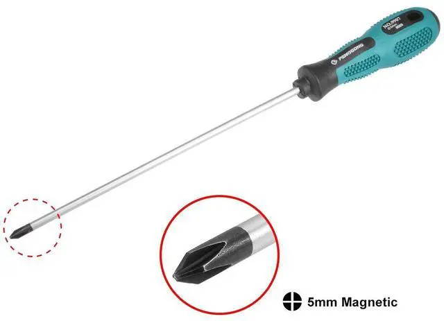 Alt view image 2 of 4 - #1 Phillips Screwdriver 8 Inch Round Shaft Non Slip Comfortable Handle