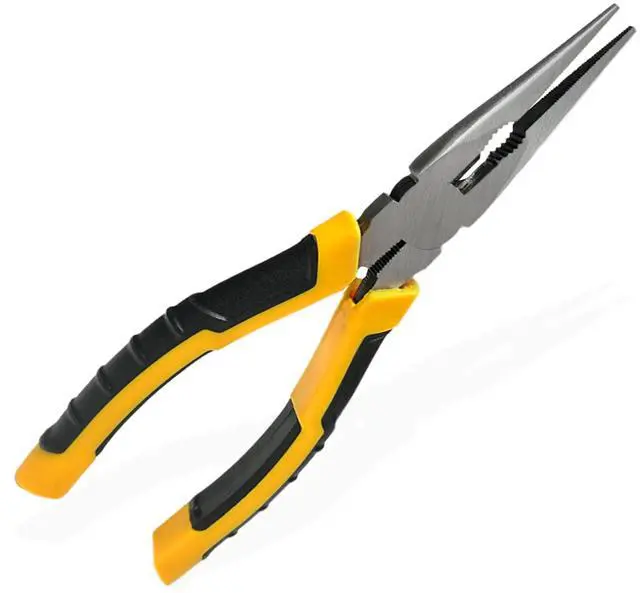 Main image of Needle Nose Pliers with Wire's Cutter - Long Nose pliers, Needlenose Pliers,Needle-nose Pliers, Needle Nose Plyers can Screw Loose Nuts and Wind/Cutter Wire's ect.8.1 in