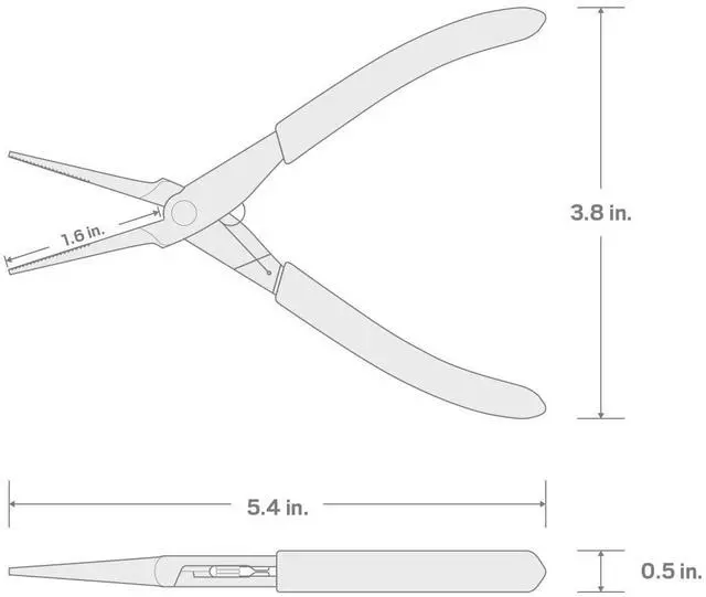 Alt view image 7 of 7 - Mini Needle Nose Pliers (Serrated Jaw) | PMN01001