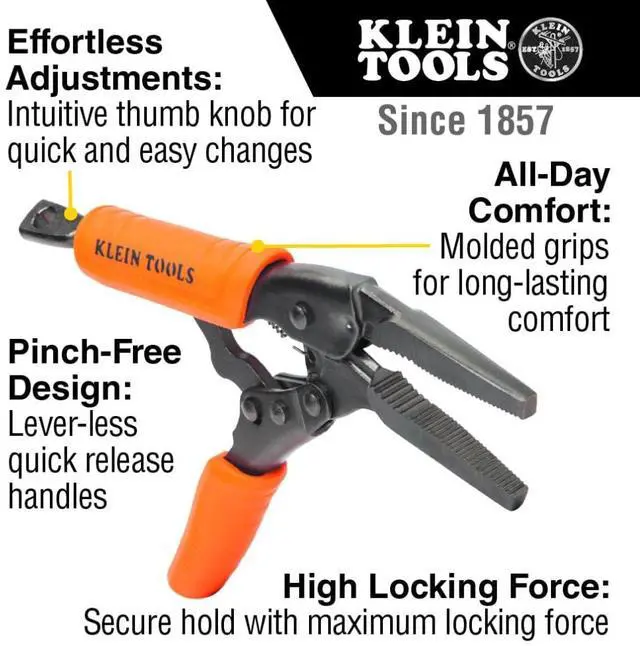 Alt view image 2 of 7 - 38611 Long Nose Locking Pliers with Quick Release Handles, Ideal for Tight Spaces, High Torque and Gripping Power, 6-Inch