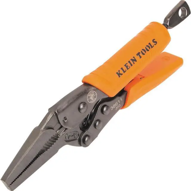 Alt view image 3 of 7 - 38611 Long Nose Locking Pliers with Quick Release Handles, Ideal for Tight Spaces, High Torque and Gripping Power, 6-Inch