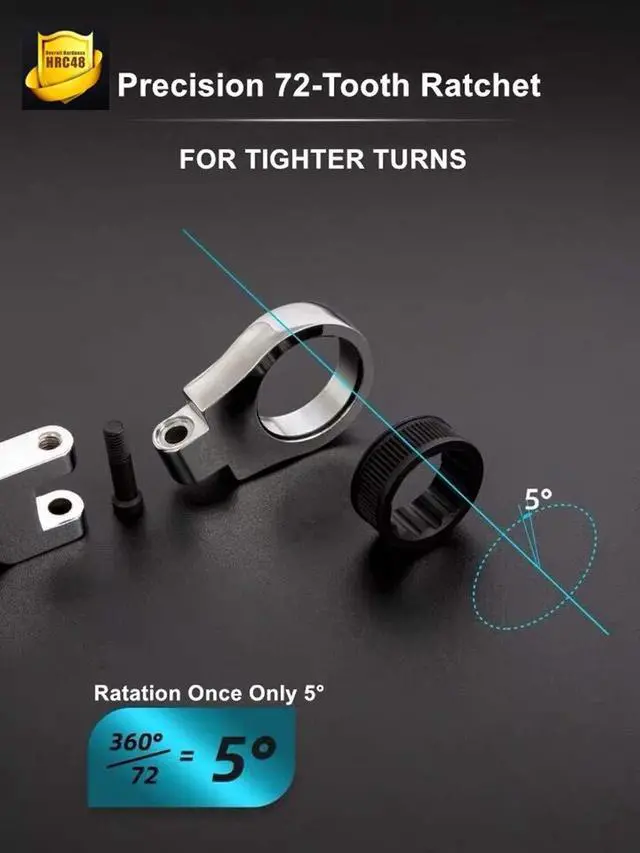 Alt view image 3 of 4 - 8mm Metric Flex-Head Ratchet Wrench,Box End Head 72-Tooth Ratcheting Combination Wrench Spanner