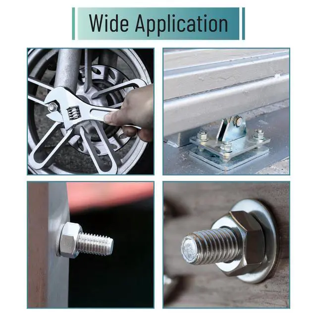 Alt view image 5 of 6 - Metric Hex Nuts Assortment Kit, 7 Sizes, 130 pcs, Stainless Steel, M3 M4 M5 M6 M8 M10 M12, Hardware Nuts