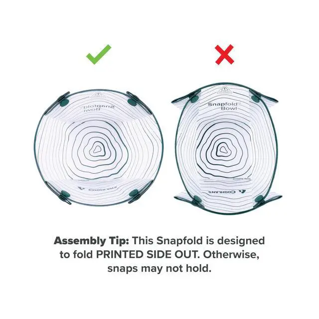 Alt view image 6 of 6 - Snapfold Solo Pack 3-Piece Collapsible Tableware Set Lightweight 4 oz, Leakproof, Compact Camping Gear for Backpacking, Hiking, and Outdoors, Includes Foldable Cup, Bowl, and Dish