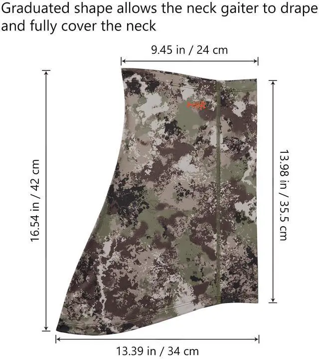 Alt view image 3 of 6 - UPF 50+ Breathable Neck Gaiter, Quick Dry Face Mask for Men Women | 4-Way Stretchy Lightweight Cooling Face Cover Sun Mask with Breathing Holes, for Summer Fishing, Hunting, Hiking, Cycling