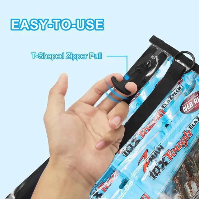 Alt view image 4 of 6 - Fishing Gear Storage Bag Bait Storage Sealed Edges Waterproof Protection Durable and Sturdy Large Capacity PVC-Free Fishing Accessories Bag (A-2 Pack, Medium)